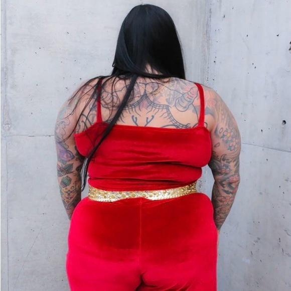 Red Velvet Matching set - Picture 2 of 5